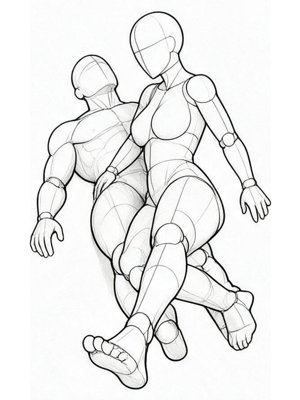 P021 Lying on top, legs extended · High angle