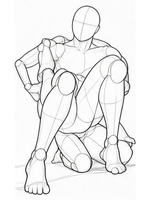 P026 On the back, hips lifted high · Low angle