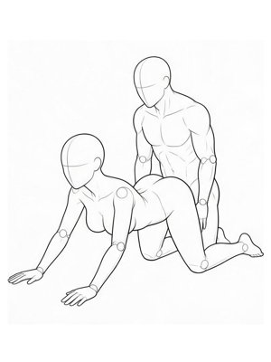P041 胸贴地・抬胯 · 斜侧面