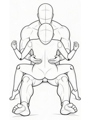 P044 Reaching over the back, hand on the chest · Low angle