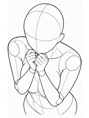 P015 Sleeves over the mouth · High angle