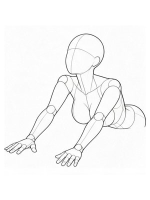 P067 豹式伸展（正面） · 斜侧面