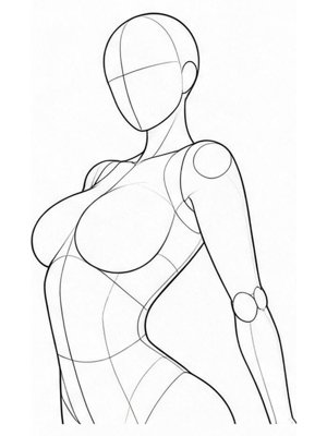 P068 跪立后仰・手触脚跟 · 斜侧面