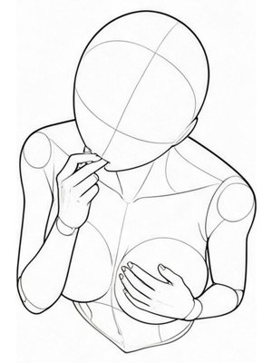 P070 Finger at the lips · High angle